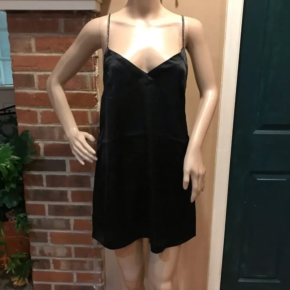 NWT $60 free people Intimately Anthracite Chemise/Mini - Picture 8 of 16